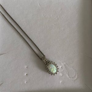 Opal and Diamond 16” Necklace